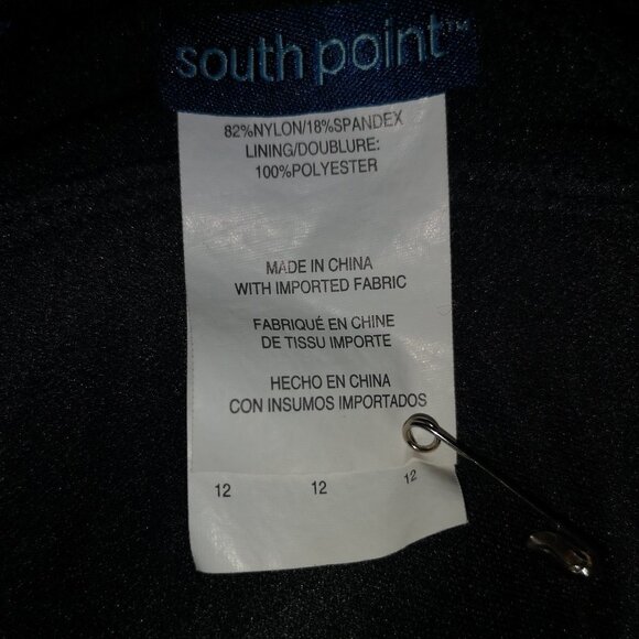 South Point Ladies Size 12 Navy with Teal Polka Dots Tankini Top - Picture 5 of 10